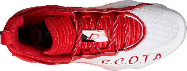 アディダス メンズ バッシュ adidas Dame 7 EXTPLY - White/Scarlet/Black_2