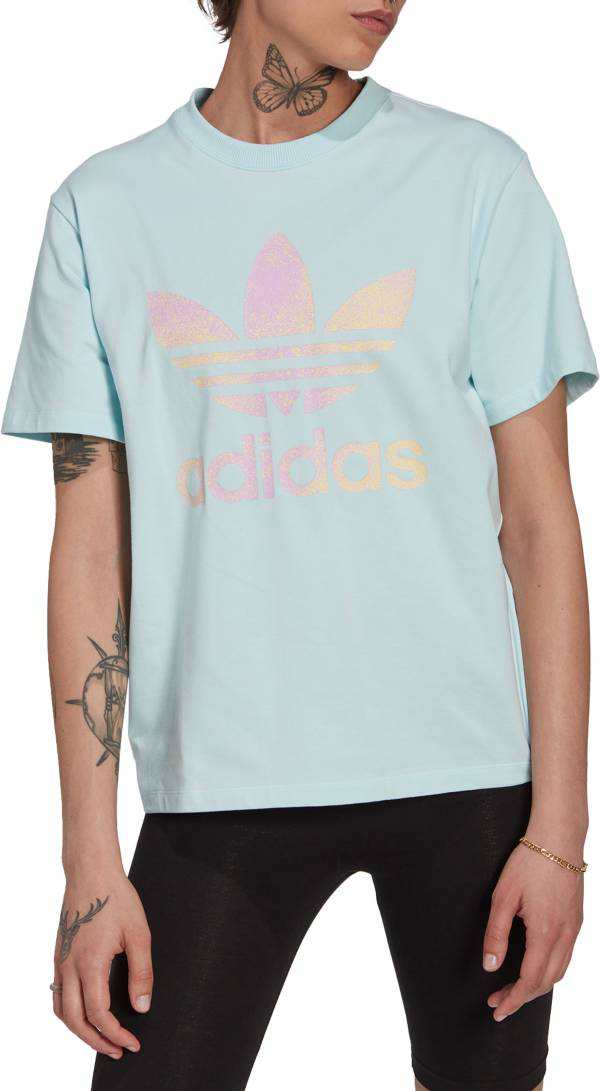 アディダス レディース Tシャツ 半袖 adidas Originals Women's Trefoil T-Shirt - Almost Blueの通販は 10,588円