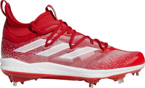 アディダス メンズ 野球 スパイク adidas Men's adizero Afterburner 9 NWV Metal Baseball Cleats - Red/White