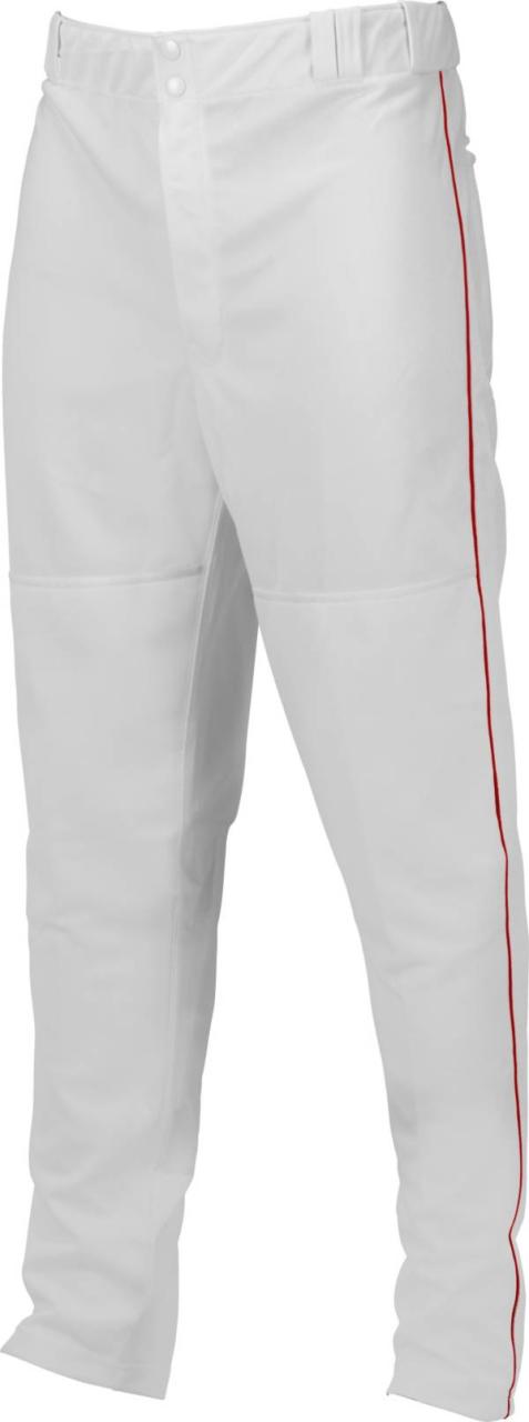 マルッチ メンズ 野球 パンツ Marucci Men's Double Knit Piped Baseball Pants - White/Red