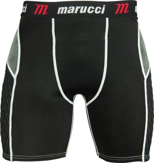 マルッチ キッズ 野球 スライディングショーツ Marucci Boys' Padded Baseball Sliding Shorts w/ Cup - Black