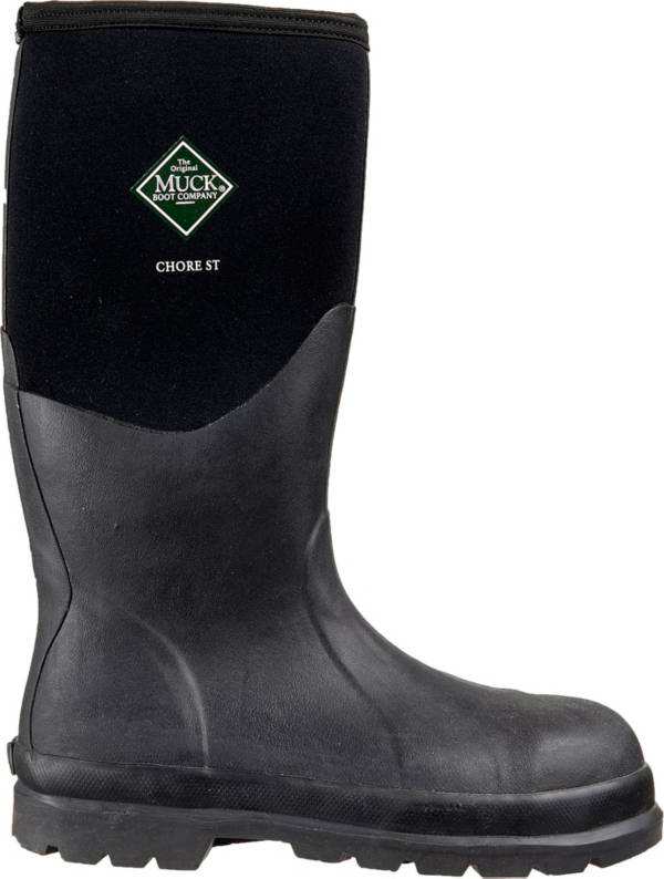 マックブーツ メンズ ワークブーツ Muck Boot Men's Chore Hi Waterproof Work Boots - Black