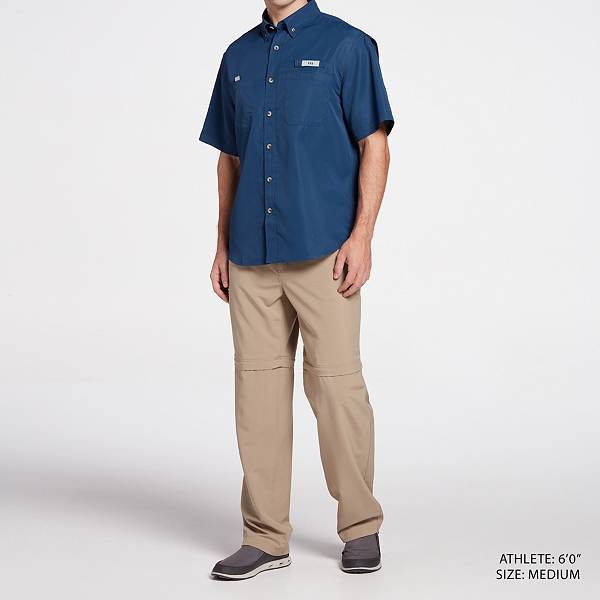 フィールドアンドストリーム メンズ シャツ Field & Stream Men's Latitude II Woven Fishing Button Down T-Shirt -Insignia Blue