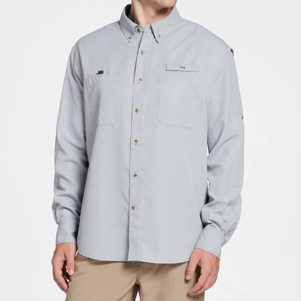 フィールドアンドストリーム メンズ シャツ Field & Stream Men's Latitude II Long Sleeve Button Down Shirt - Quarry