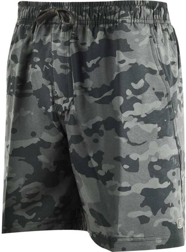 アヴィド メンズ ショートパンツ AVID Men's Sandbar Volley Shorts - Black Camo