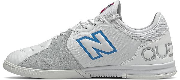 ニューバランス メンズ サッカーシューズ スパイク New Balance Audazo V5+ Indoor Soccer Shoes - White/Blue_2