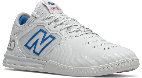 ニューバランス メンズ サッカーシューズ スパイク New Balance Audazo V5+ Indoor Soccer Shoes - White/Blue_4