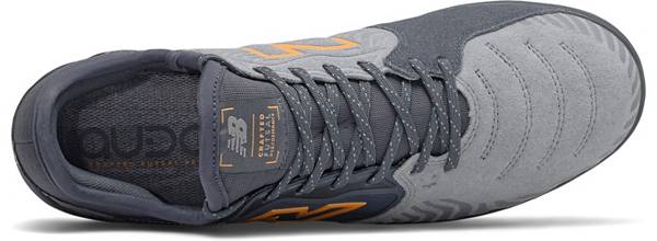 ニューバランス メンズ サッカーシューズ スパイク New Balance Audazo V5+ Indoor Soccer Shoes - Grey/White_3