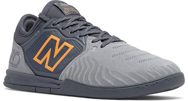 ニューバランス メンズ サッカーシューズ スパイク New Balance Audazo V5+ Indoor Soccer Shoes - Grey/White_4