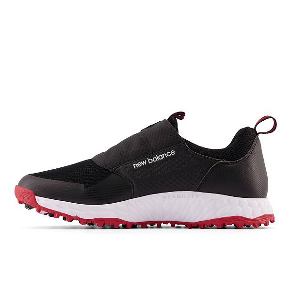 ニューバランス メンズ ゴルフシューズ New Balance Men's Fresh Foam Pace Spikeless BOA Golf Shoes - Black/Red_3