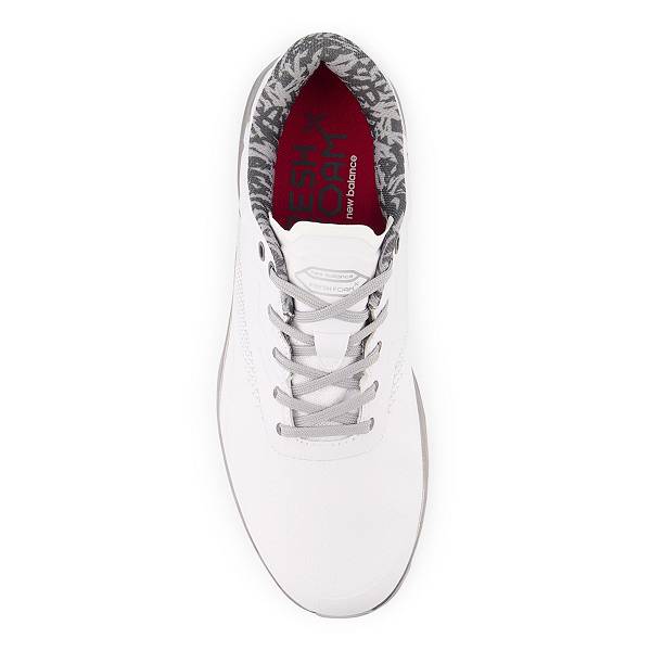 ニューバランス メンズ ゴルフシューズ New Balance Fresh Foam X Defender Spikeless Golf Shoes - White/Grey_2