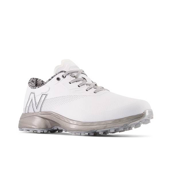 ニューバランス メンズ ゴルフシューズ New Balance Fresh Foam X Defender Spikeless Golf Shoes - White/Grey_4