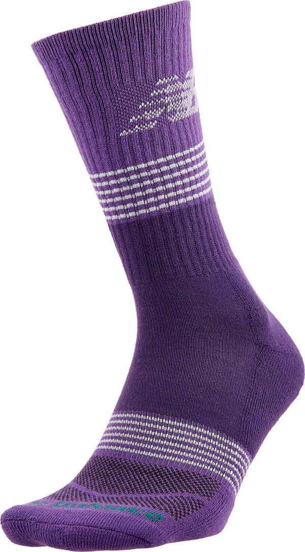 ニューバランス メンズ 靴下 New Balance Big League Chew Crew Socks - Purple