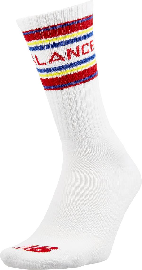 ニューバランス メンズ 靴下 New Balance Big League Chew Crew Socks - White 5,830円