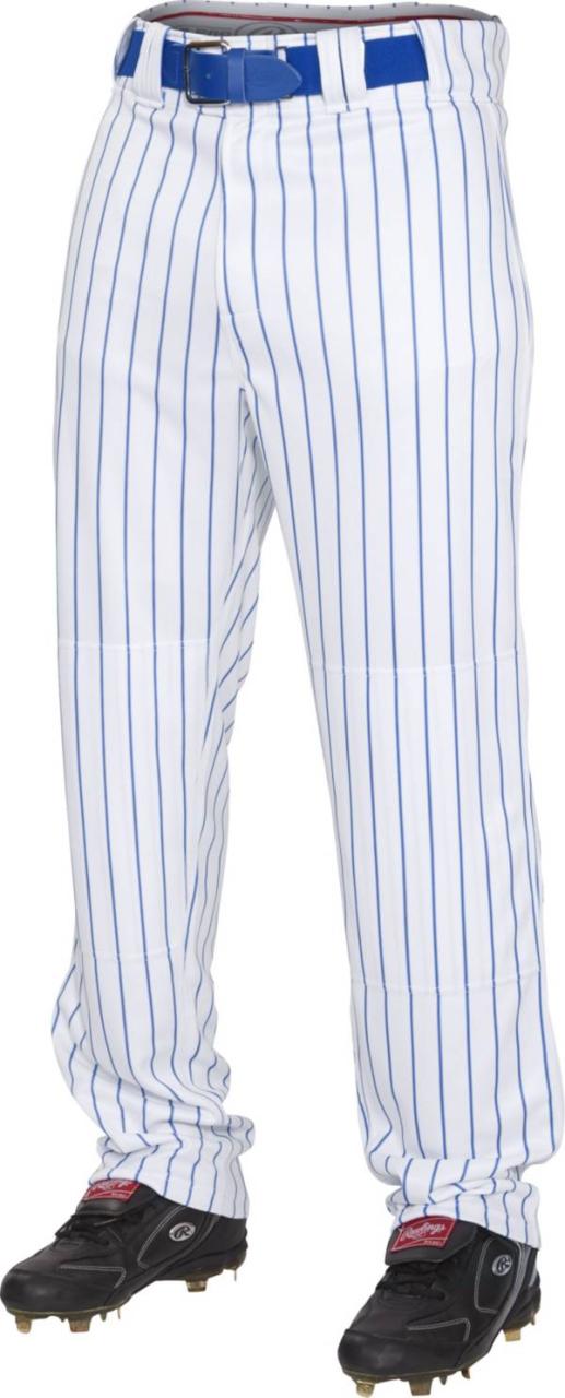 ローリングス メンズ 野球 パンツ Rawlings Men's Plated Insert Pinstripe Baseball Pants - White/