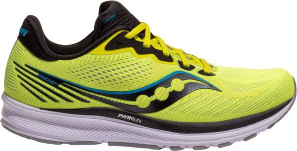 サッカニー メンズ ランニングシューズ Saucony Men's Ride 14 Running Shoes - Citrus/Blackの通販は