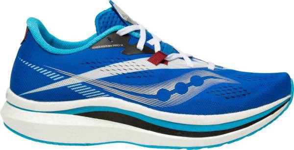 サッカニー メンズ ランニングシューズ Saucony Men's Endorphin Pro 2 Running Shoes - White/Blue