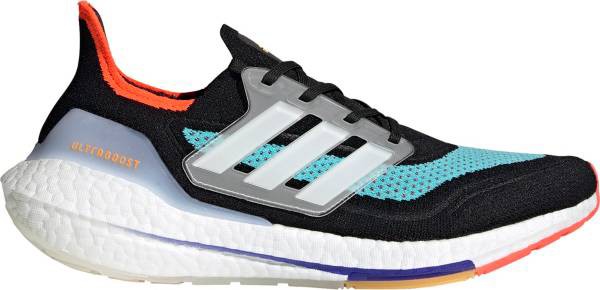 アディダス メンズ ランニングシューズ adidas Men's Ultraboost 21 Running Shoes - Black/White/Blue