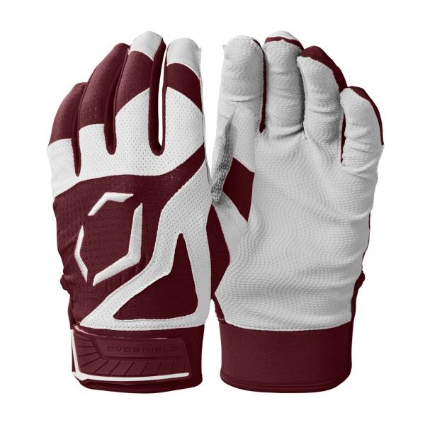 エボシールド メンズ バッティンググローブ Evoshield Adult SRZ 1 Batting Gloves - Maroon