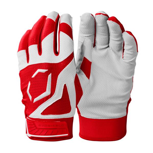 エボシールド メンズ バッティンググローブ Evoshield Adult Standout Batting Gloves - Scarlet