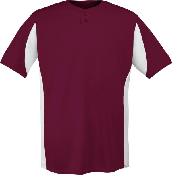 エボーシールド メンズ 野球 Tシャツ EvoShield Men's U201 2-Button Placket Pullover - Maroon