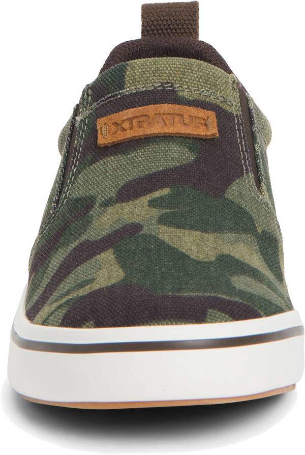 エクストラタフ レディース シューズ XtraTuf Women's Canvas Sharkbyte Deck Shoes - Camo_4