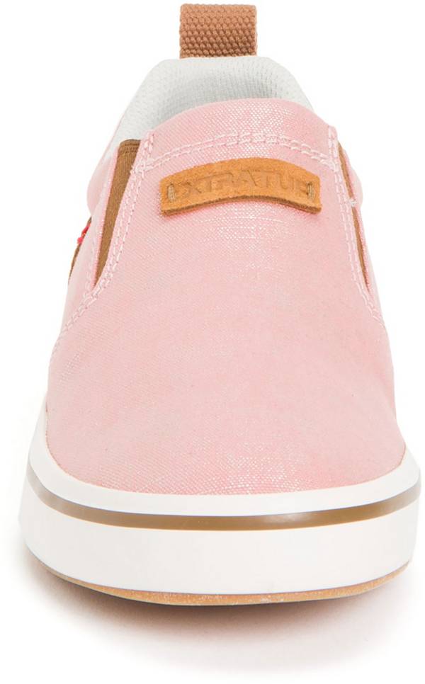 エクストラタフ レディース シューズ XtraTuf Women's Canvas Sharkbyte Deck Shoes - Salmon_4