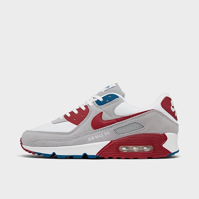 ナイキ メンズ スニーカー Nike Air Max 90 - Light Smoke Grey/Gym Red/White