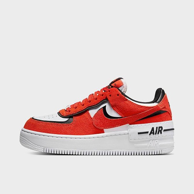 ナイキ レディース スニーカー Women's Nike Air Force 1 Shadow Casual Shoes - Rush Orange/Guava Ice/White/Black