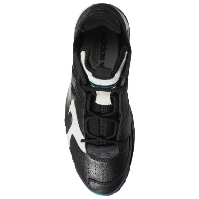 アディダス メンズ ストリートボール adidas Streetball バッシュ スニーカー Black/White/Hi Res Aqua_1