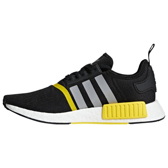 アディダス メンズ スニーカー adidas Originals NMD R1 ランニングシューズ Black/Metallic Silver/White_1