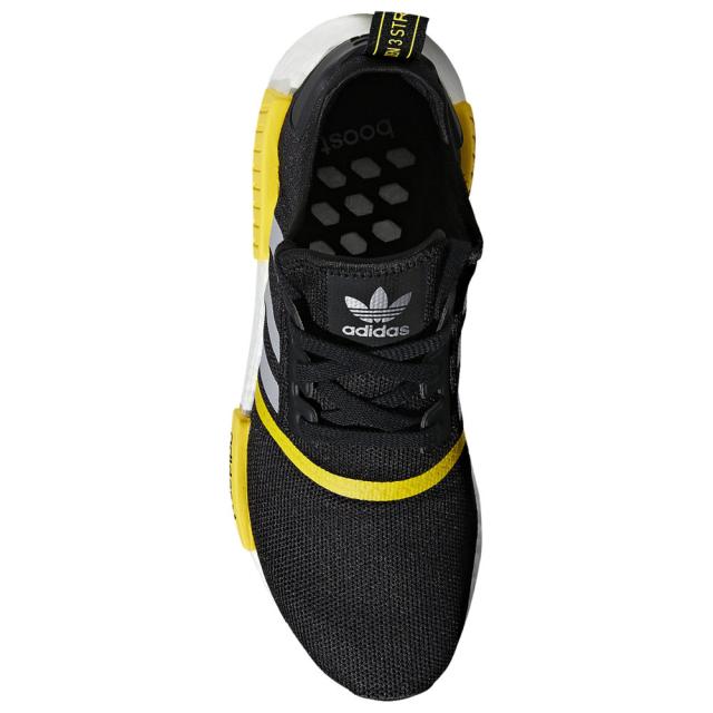 アディダス メンズ スニーカー adidas Originals NMD R1 ランニングシューズ Black/Metallic Silver/White_2