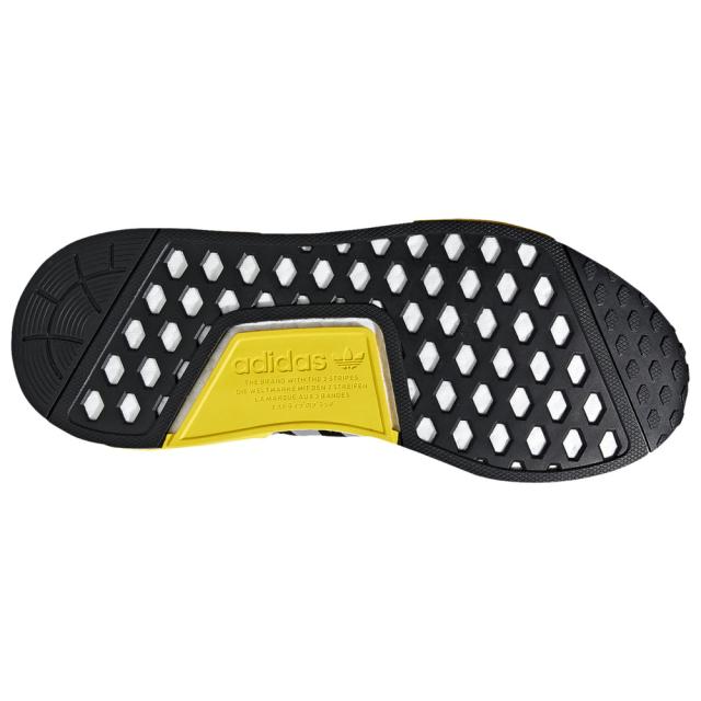 アディダス メンズ スニーカー adidas Originals NMD R1 ランニングシューズ Black/Metallic Silver/White_3