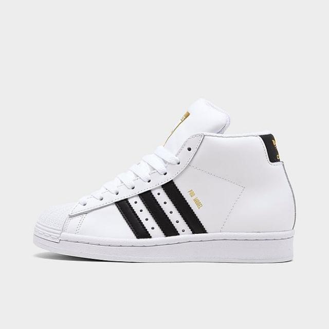 アディダス キッズ/レディース adidas Originals Pro Model GS スニーカー Cloud White/Core Black/Gold Foilの通販は