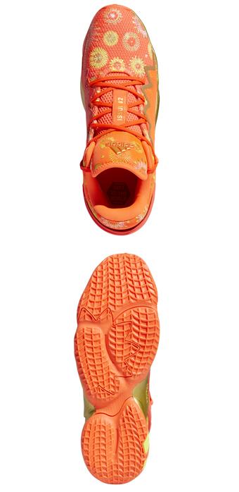 アディダス メンズ バッシュ adidas D.O.N. ISSUE #2 - Solar Red/Gold Metallic/Solar Yellow_2