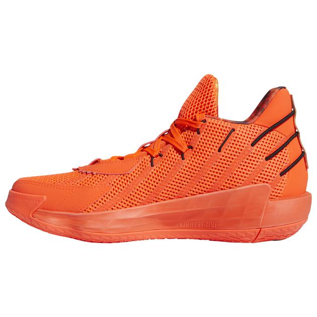 アディダス メンズ バッシュ adidas Dame 7 - Solar Red/Core Black/Yellow_1