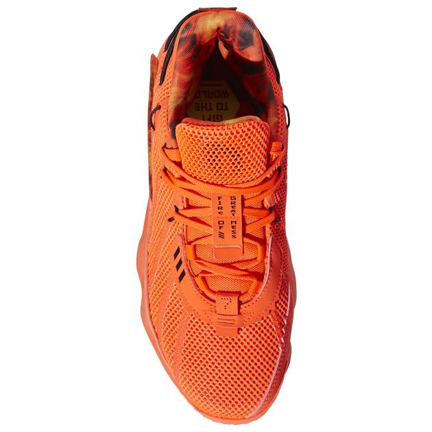アディダス メンズ バッシュ adidas Dame 7 - Solar Red/Core Black/Yellow_3