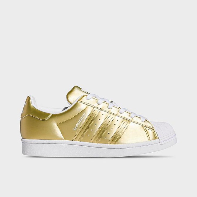 アディダス オリジナルス ウィメンズ adidas Originals Superstar スニーカー Gold/White