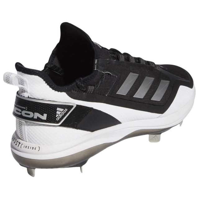 アディダス メンズ 野球 スパイク adidas Icon 7 Boost - Black/White/Metallic Silver