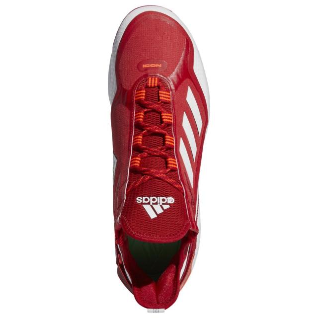 アディダス メンズ 野球 スパイク adidas Icon 7 Boost - White/Team Power Red/Solar Red