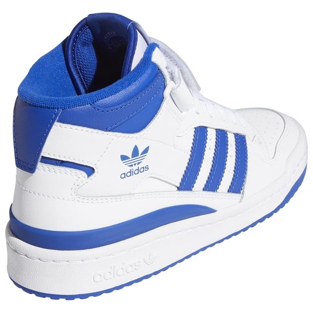 アディダス キッズ バッシュ adidas Forum Mid - White/Blue_2