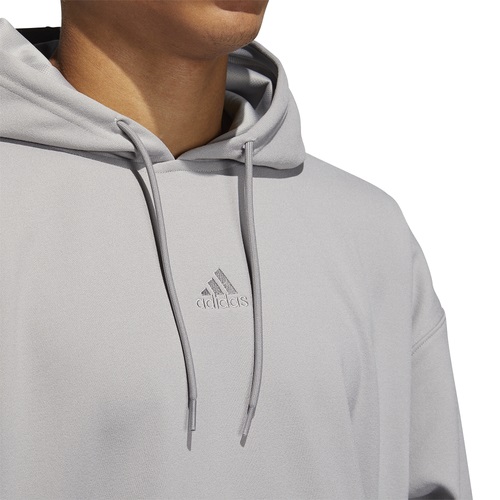 アディダス メンズ パーカー adidas Legend Fleece Hoodie - Medium Grey Heather_3