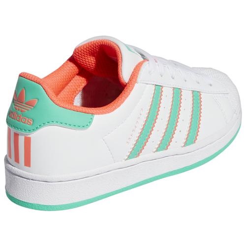 アディダス キッズ ジュニア スニーカー adidas Originals Superstar PS - White/Green