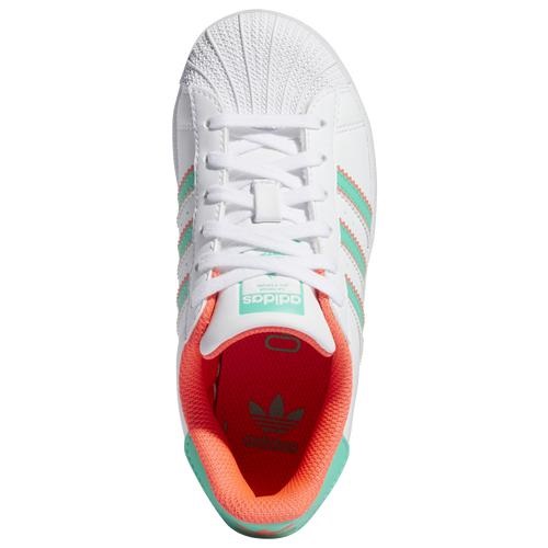 アディダス キッズ ジュニア スニーカー adidas Originals Superstar PS - White/Green