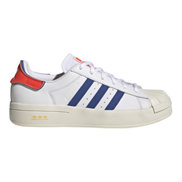 アディダス オリジナルス レディース スニーカー スーパースター adidas Originals Superstar - Off White/Solar Red/Team Royal Blue 白