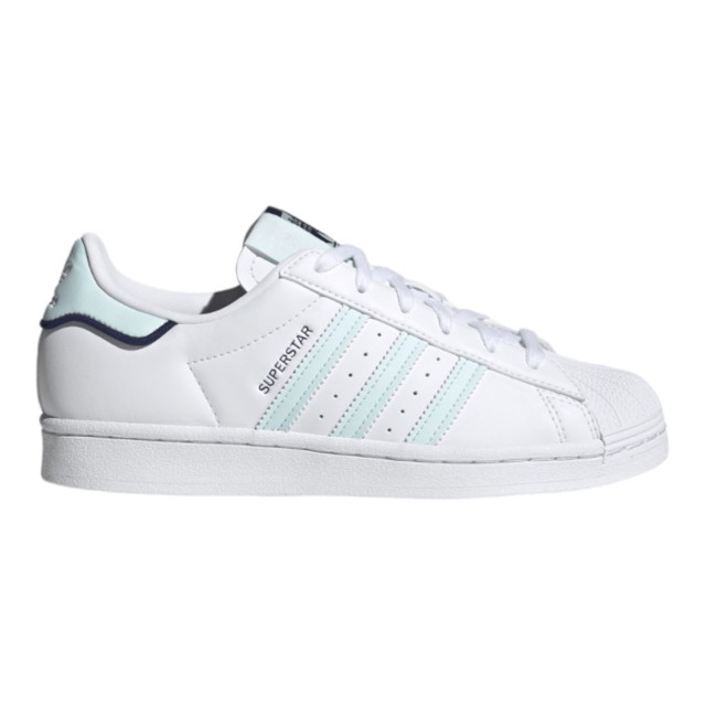 アディダス オリジナルス レディース スニーカー スーパースター adidas Originals Superstar - White/Altered Blue/Linen Green 白 ホワ