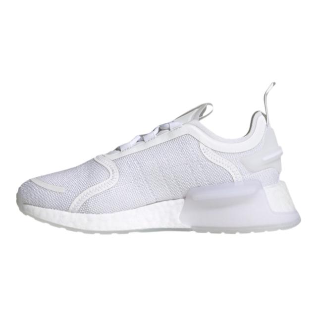 アディダス オリジナルス キッズ ランニングシューズ adidas Originals NMD V3 GS - White/White 白 ホワイト 靴 通学 運動会_1