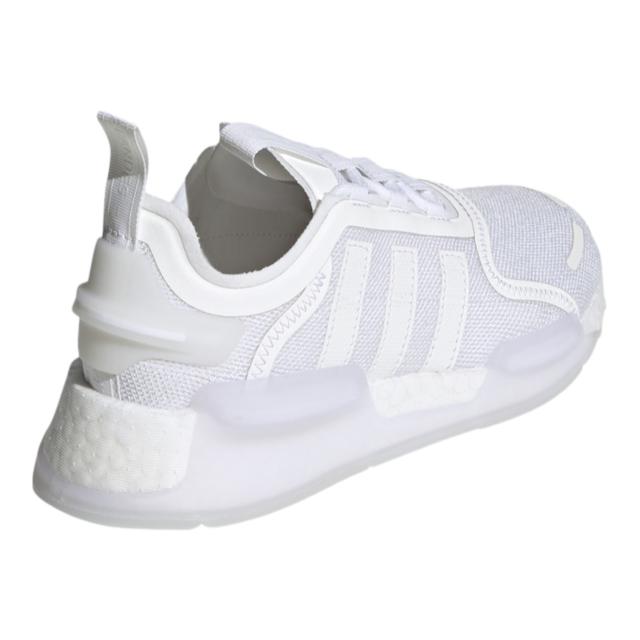 アディダス オリジナルス キッズ ランニングシューズ adidas Originals NMD V3 GS - White/White 白 ホワイト 靴 通学 運動会_2