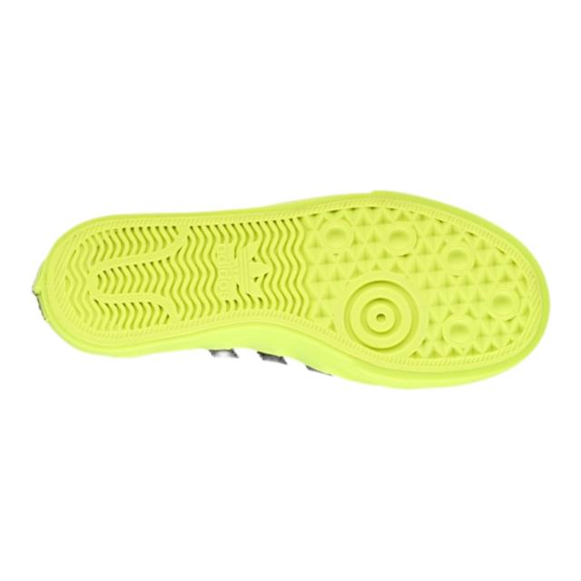 アディダス キッズ スニーカー adidas Nizza Dip Drip GS - White/Volt/Black 白 ホワイト ボルト かわいい_1