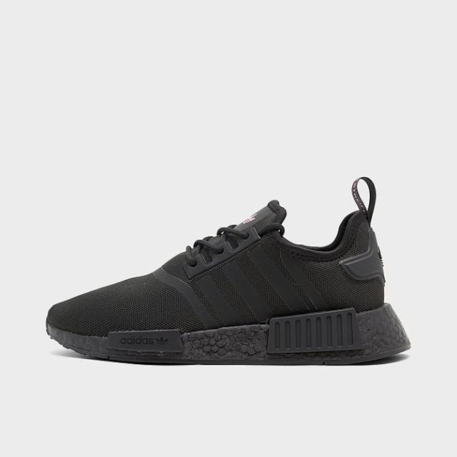 アディダス レディース スニーカー Women's Adidas Originals Nmd R1 Casual Shoes - Black/Black/Solar Pink